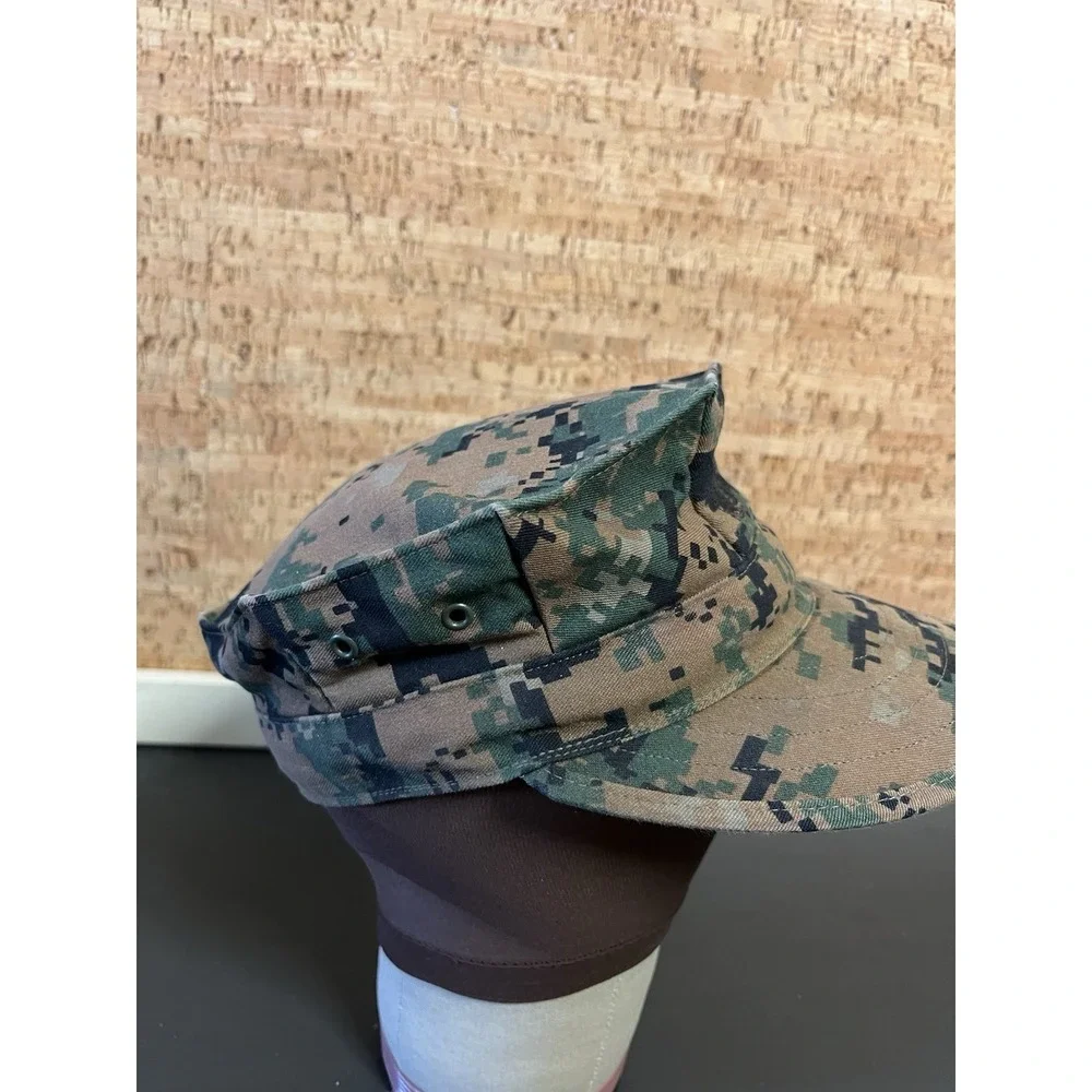 USMC Cover 8 Point Garrison Marpat Woodland US Marine Corps Hat‎ Small Graphic